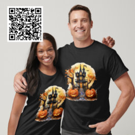 Camiseta Feliz Halloween Hauneen House Yorkie Witch