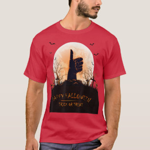 Camiseta Feliz Halloween, Horror, Truque Assustador Ou Trea