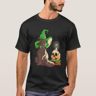 Camiseta feliz halloween irlandês americano 2022 Gato Preto