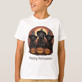 Camiseta Feliz Halloween Labrador Cachorros de Rebanho