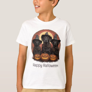 Camiseta Feliz Halloween Labrador Cachorros de Rebanho