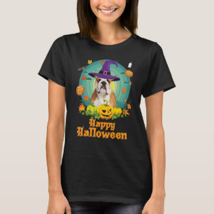 Camiseta Feliz Halloween Malabarista Cachorro Cachorro Feit