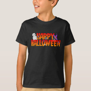 Camiseta Feliz Halloween Mummy Graphic Boy's