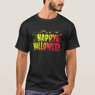 Camiseta Feliz Halloween, Orca, Coelhinho E Pets Skeletons