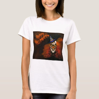 Camiseta Feliz Halloween Palhaço Assustador