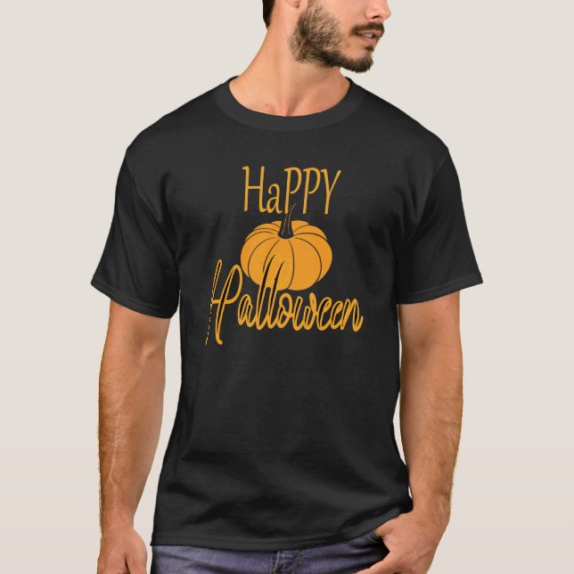 Camiseta Feliz Halloween Pumpkin (Frente)
