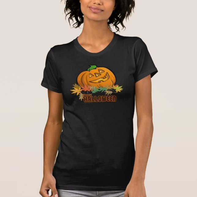 Camiseta Feliz Halloween Pumpkin (Frente)