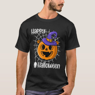 Camiseta Feliz Halloween Pumpkin Festa de Halloween Fantasm