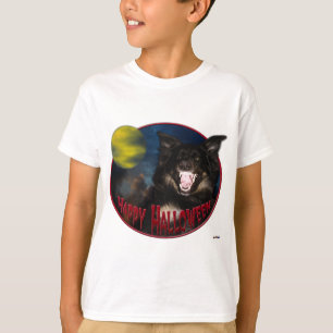 Camiseta Feliz Halloween Scary Wolf