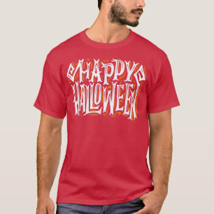 Camiseta Feliz Halloween Spooky Bat Ghost Black Pumpkin