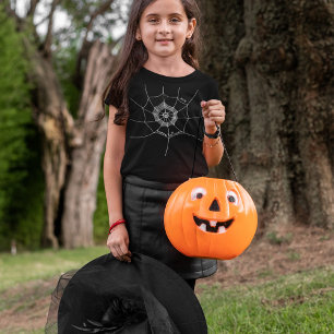 Camiseta Feliz Halloween Spooky Spider Web