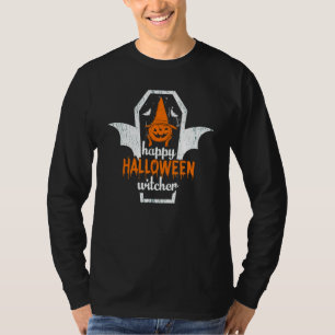 Camiseta Feliz Halloween Witcher no Dia das Bruxas