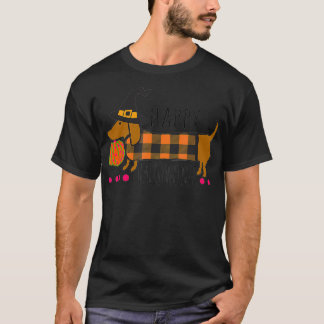 Camiseta Feliz Halloweenie Dachshund Halloween Buffal