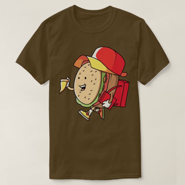 Camiseta Feliz Hamburger Schoolboy (Frente do Design)