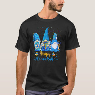 Camiseta Feliz Hanukkah 2021 Gnome Menorah Dreidel Natal Fe