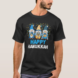 Camiseta Feliz Hanukkah 2022 Gnome Menorah Dreidel Costume