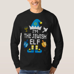 Camiseta Feliz Hanukkah Elf Família Judaica Pajama