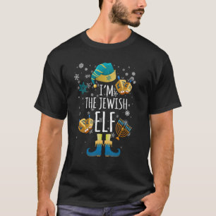 Camiseta Feliz Hanukkah, família judia Elf, Natal P