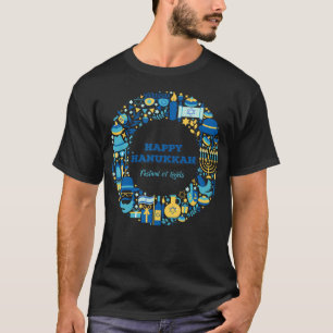 Camiseta Feliz Hanukkah Festival De Luzes Judaico V