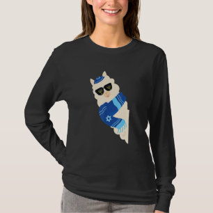 Camiseta Feliz Hanukkah Judaico Llamakkah Natal Alpaca J