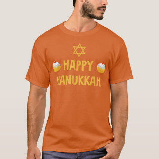 Camiseta Feliz Hanukkah Judeu Correspondente a Chanukah Paj