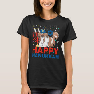 Camiseta Feliz Hanukkah Shih Tzu Judeu Shih