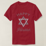 Camiseta Feliz Hanukkah Star de David Glitter T-Shirt<br><div class="desc">Chanucá 2022 começará na noite do domingo,  18 de dezembro,  e terminará na noite da segunda-feira,  26 de dezembro</div>