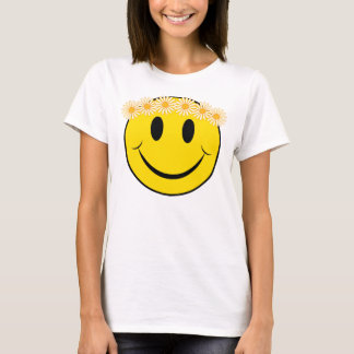 Camiseta Feliz Hippie Daisy Face