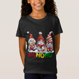 Camiseta Feliz Ho-Ho Gnomos Feliz de Natal