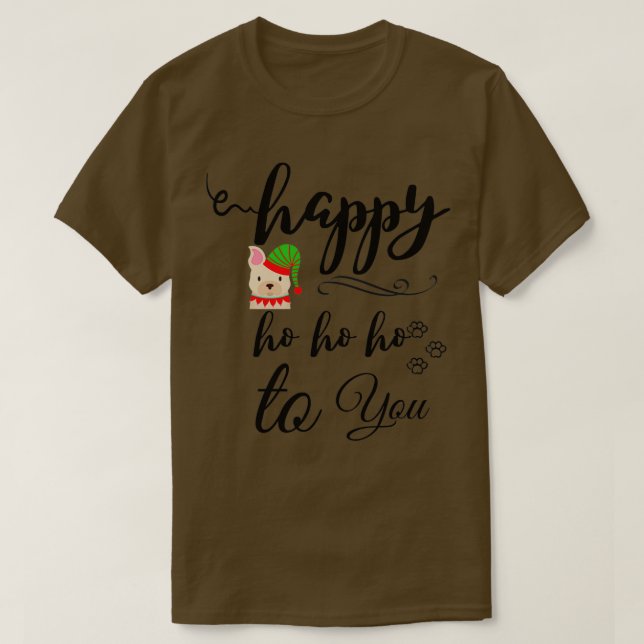 Camiseta Feliz Ho Ho Ho Ho Para Você (Frente do Design)