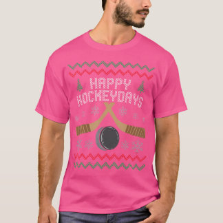 Camiseta Feliz Hockeydays Ufly Christmas Hockey