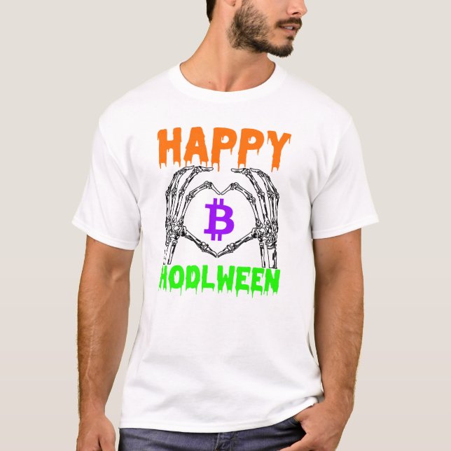 Camiseta Feliz Hodlween bitmoney - Halloween crypto (Frente)