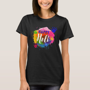 Camiseta Feliz Holi  Cores Índia Hindu Primavera