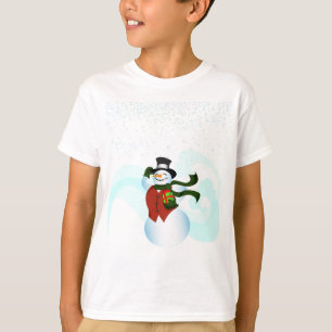 Camiseta Feliz Holiday Snowman