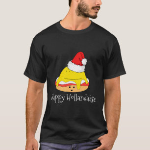 Camiseta Feliz Hollandaise Ovo Pun Café da Manhã de Natal