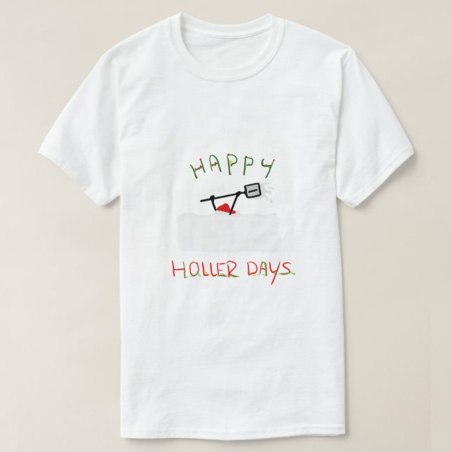 Camiseta Feliz Hollerdays 5 - Neve de enrolar. (Frente do Design)