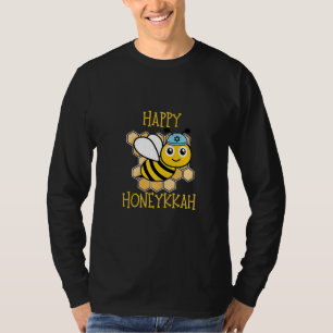 Camiseta Feliz Honeykkah Honey Bee Hanukkah judeu
