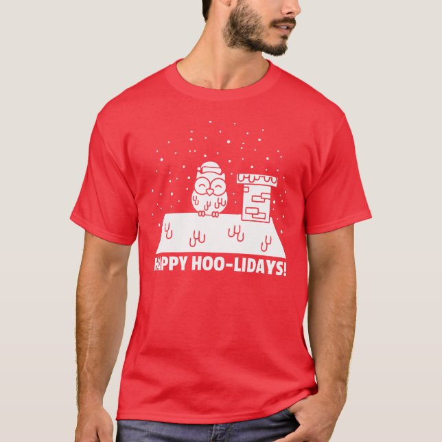 Camiseta Feliz Hoo-lidays (Frente)