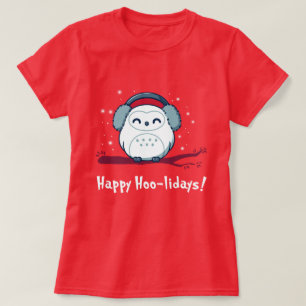 Camiseta Feliz Hoo-lidays, felizes feriados de natal