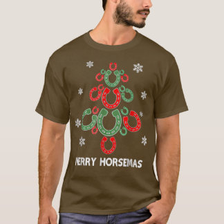 Camiseta Feliz Horsemas, Amante de os animais Da Árvore Do