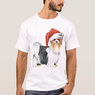 Camiseta Feliz Howlidays Biewer Terrier T-Shirt