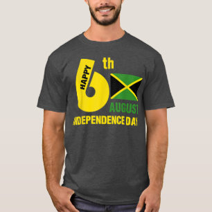 Camiseta Feliz Independência Jamaica Est 6 agosto 1962 Jam