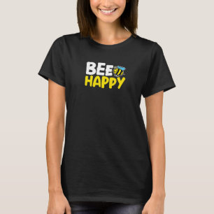 Camiseta Feliz inseto de abelha fofa para mel amarelo