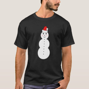 Camiseta Feliz Jeezy Snowman inverno Noel Hat GIFT