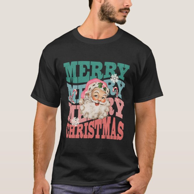 Camiseta Feliz K Santa Claus (Frente)