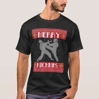 Camiseta Feliz Kickmas Karate Artes Marciais Feias Natal S