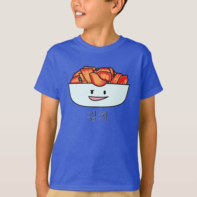 Camiseta Feliz Kimchi Kimchee Bowl - Feliz Design de Comida (Frente)