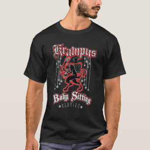Camiseta Feliz Krampus Bebê Sentado Natal