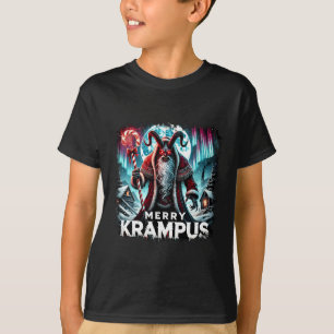 Camiseta Feliz Krampus Natal Mítico Natal Xmas Horror Kramp