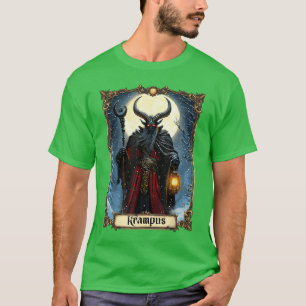 Camiseta Feliz Krampus Tarot Card Natal Horror Feio Swe